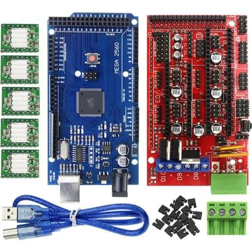 3D Printer Kits LCD 12864 Ramps 1.4 Mega2560 A4988 Driver JR Deals