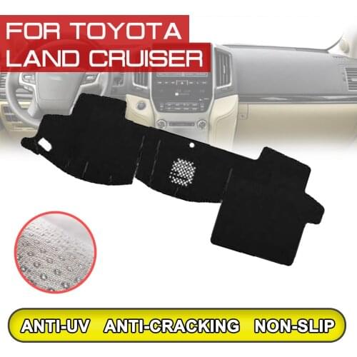 For Toyota Land Cruiser Car Dashboard Mat Anti-dirty Non-slip Dash Cover Mat UV Protection Shade