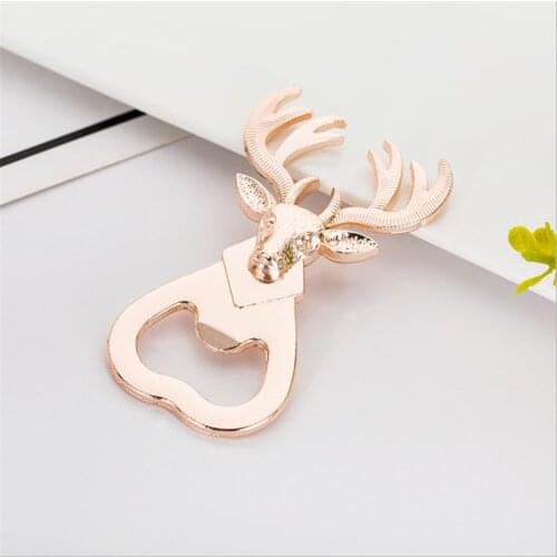 Creative Christmas Gift Deer Head Bottle Opener Retro Deer Corkscrew New Year Gift Christmas Ornaments 2022 Navidad Kerst Noel