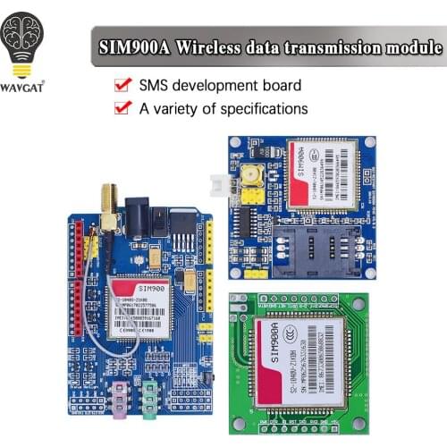 WAVGAT SIM900A SIM900 MINI V4.0 Wireless Data Transmission Module GSM GPRS Board Kit w/Antenna C83