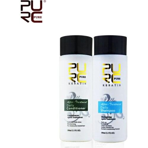 2Bottle/1Set 100ML Hair Shampoo+100ML Hair Conditioner Hair Care Products Kit For Keratin Treatment