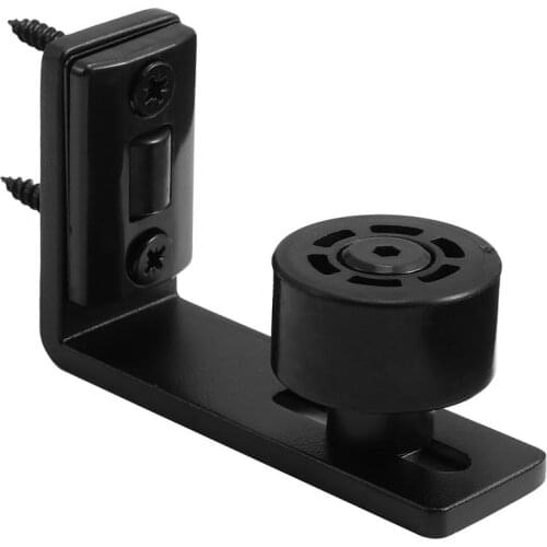 Practical Barn Door Floor Guide Durable Barn Door Floor Guide Wall Mounted Floor Guide (Black)