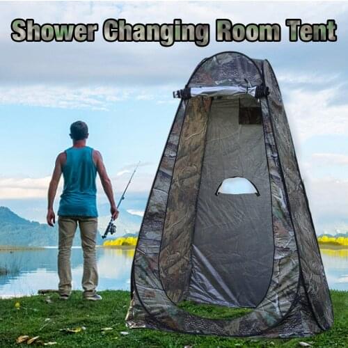 Portable Outdoor Shower Tent Foldable Lightweight Camp Pop Up Beach Privacy Toilet Changing Room Rain Shelter With Carry Bag