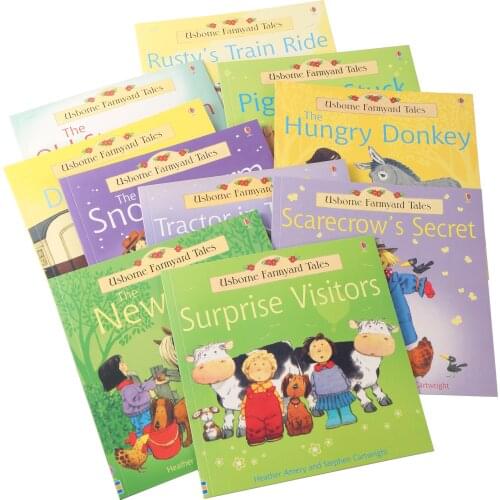 Farmyard Tales Best Picture Books Children Baby Famous Story Farm Story 21x21cm Childrens Picture Book 10 Books/Set