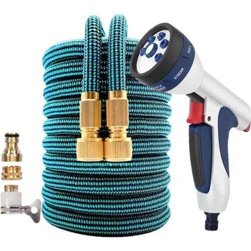 New Garden Watering Hose Spray Gun Magic Telescopic Plastic Pipe High Pressure Car Wash Cleaning Tool Garden Irrigation Supplies