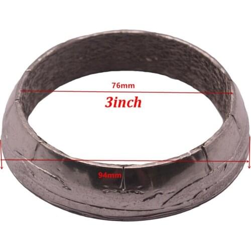 Universal 3.0" Stainless steel Donut Collector Exhaust Gasket For JDM Acura