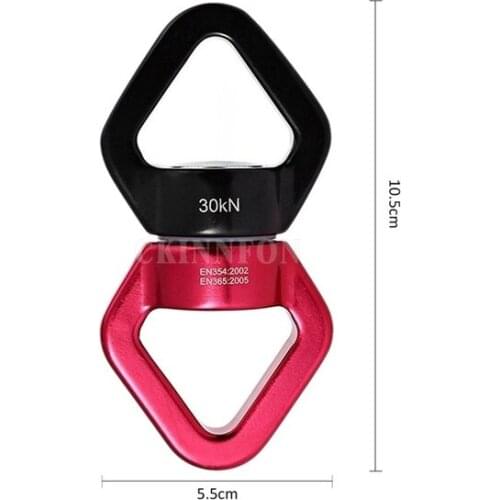 100Pcs/Lot Safety Rappel Device 360 Rotator Rope Swivel Connector Outdoor For Carabiner Rock Climbing Hammock