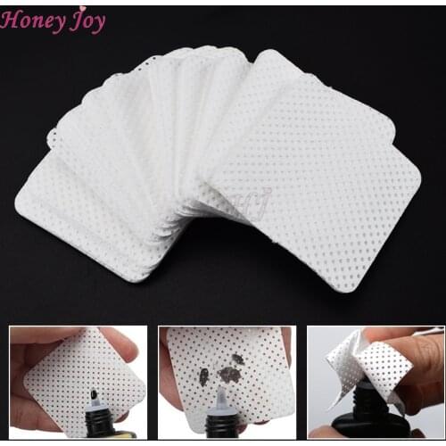 200pcs Cotton Pad Sheet Eye Glue Nail Gel Polish Remover Removes Eyelashes Grafting Planting Tool Eyelash Isolation Eye Patch