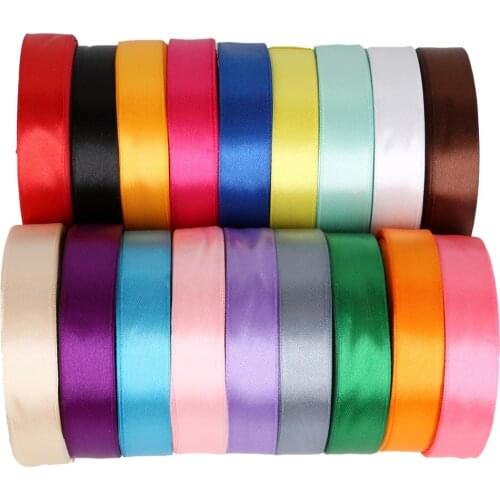 25Yards Silk Satin Ribbons DIY Crafts Supplies Bow Handmade Gift Wrap Lace Belt Party Wedding Decorative 7/10/13/15/20/25/38mm
