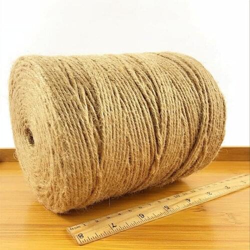 3MM Crude Imported High-Quality Hemp Rope Original Ecological Decoration Handmade Jute Rope 500 Meters