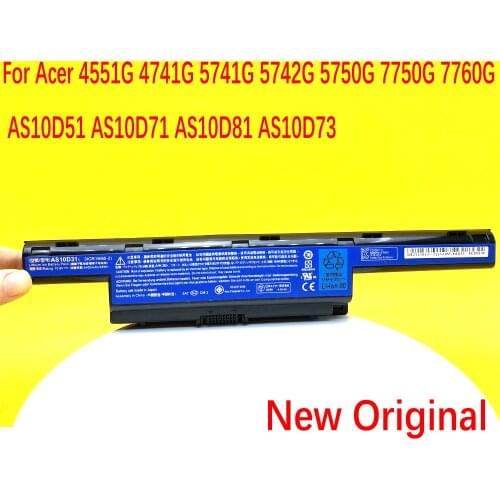 AS10D31 New 4400mAh Laptop Battery For Acer 4551G 4741G 5741G 5742G 5750G 7750G 7760G AS10D51 AS10D71 AS10D81 AS10D73 10.8V