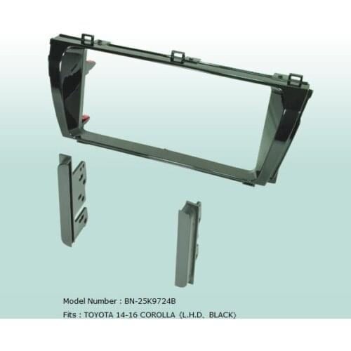 Car Fascias Double Din Audio Panel Frame Dash Kit For Corolla Left Hand Drive 2014~2016