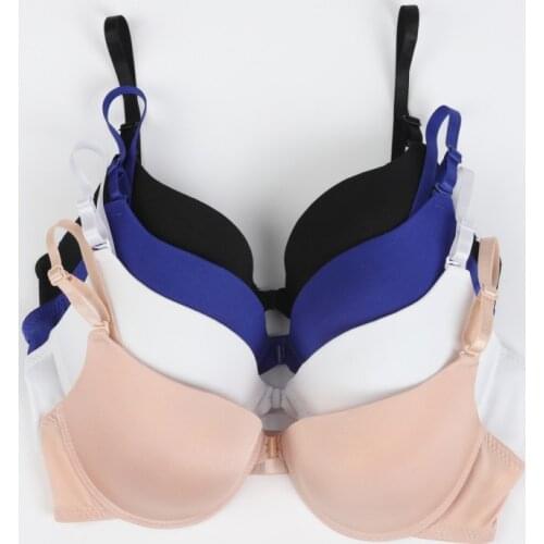 Fashion Bra Spring and Summer Seamless Sexy Front Button Closure Bra Push Up Underwear Buckle Female Small Chest Underwire Bra