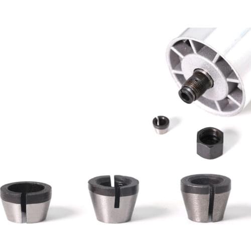 1PC Collet 6mm 6.35mm 8mm Collets Chuck Engraving Trimming Machine Electric Router Milling Cutter Accessories