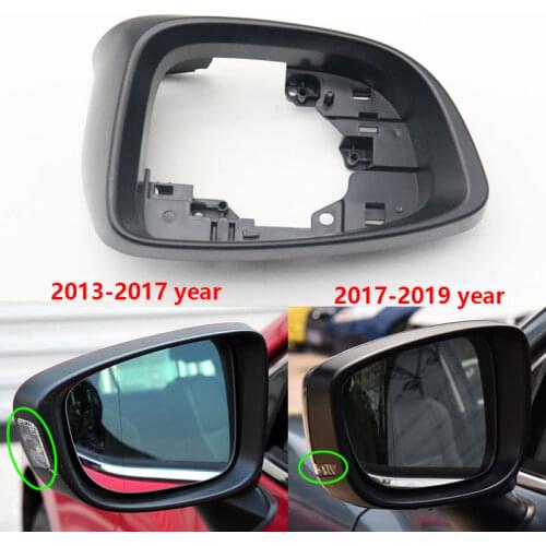 For Mazda 6 Atenza 2013-2019 Car Wing Door Side Mirror Frame Outside Rear View Housing Shell