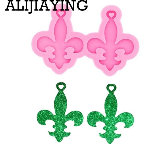 DY0001 Glossy popular Earrings Silicone Mold Resin Pendant Mould For Epoxy Resin Jewelry Making DIY Crafts
