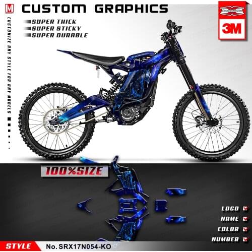 KUNGFU GRAPHICS Taurus Stickers Constellation Vehicle Vinyl Wrap for Sur Ron Light Bee X/S Bike, Style No.SRX17N054-KO