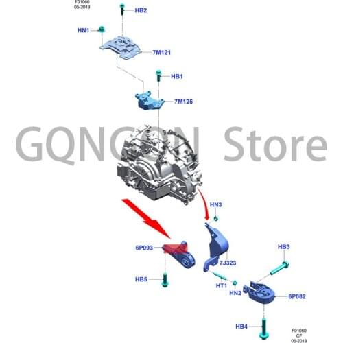 CAR Gearbox Foot Glue 1.0AT Bracket For dMo nd eoE sco rt Engine Foot Glue Engine Claw Pad Support Engine Support Foot Pad