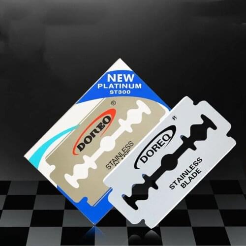FnLune Double-sided Razor Blades Stainless Steel Safety Razor Blades for Shaving Razor Men Shaver Lames De Rasoir Barber Blade