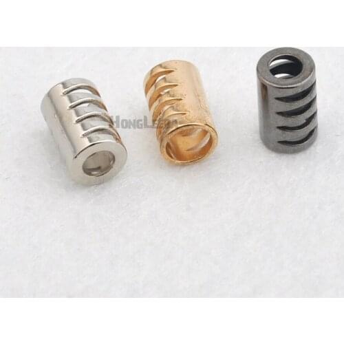 100pcs/lot metal round zinc alloy bell stoppers cord ends lock nickle black gold for 5mm bungee cord free shipping BELL-001