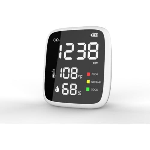 Mini Multifunctional Carbon Dioxide Detector Temperature Humidity Air Quality Monitor PM2.5 Gas Detector CO2 Meter Monitor