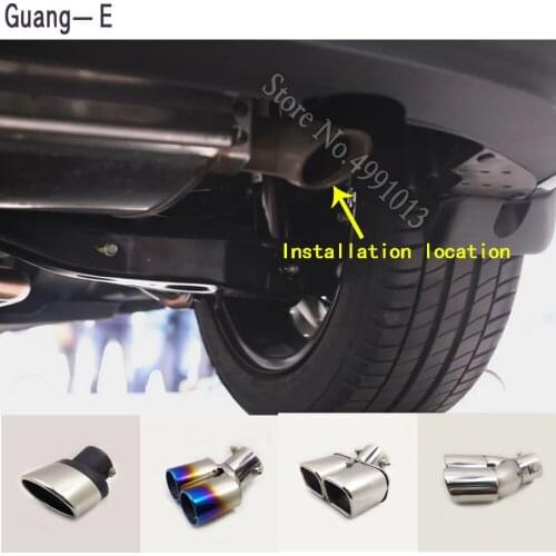 Car stickers body cover muffler exterior back end pipe dedicate exhaust tip tail outlet ornament For Hyundai I30 2010 2011-2017