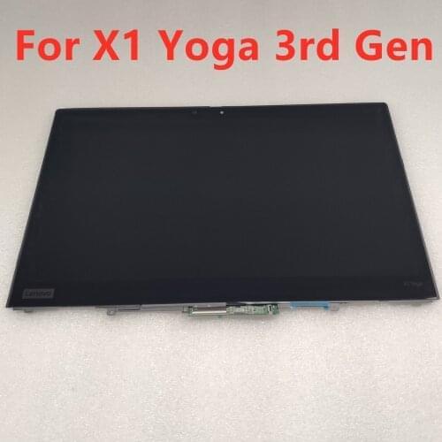 New B140HAN03.6 Screen Replacement For Lenovo Thinkpad X1 Yoga 3rd Gen FHD Touch Screen Assembly 1920*1080 With Frame