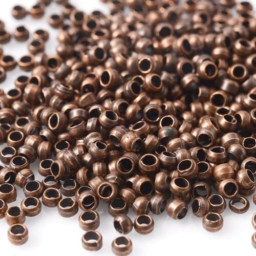 200Pcs/Lot 2/3/4mm Crimp Beads Positioning Beads Charm Smooth Ball Spacer Beads For Jewelry Making Bracelet Necklace Accessories