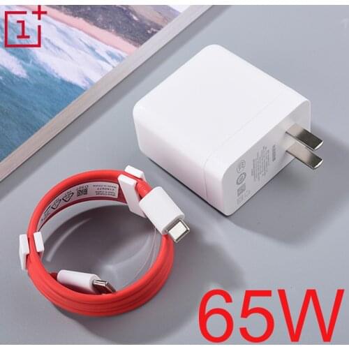 Original Oneplus Warp Charge 65W Power Adapter US Quick Charger 65 W Type C To Type C Cable One Plus 9 pro 9R 8T 8 Nord N100