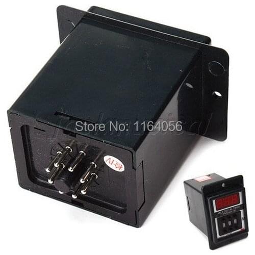 Plastic Digital Time Relay ASY-3D AC110V 1-999s Digital Timer With Base