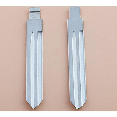 DAKATU KD900/KD-X2/VVDI Remotes Uncut Metal NO. 22 Scale Blank Car Key KD MINI/KD900 Remote Blade NSN14 for Nissan Teana