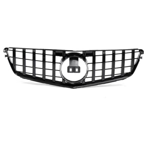 C180 Car Front Bumper Grille Grill For Mercedes For Benz C-Class W204 C180 C200 C300 2008-2014 GTR Style Front Racing Grill