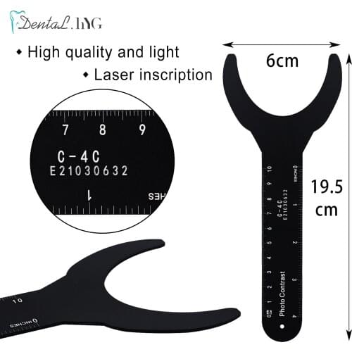 6 sizes/kit Dental Orthodontic Photo Image Contrast Board Ortho Black Background Oral Cheek Plate with Mark Aluminum