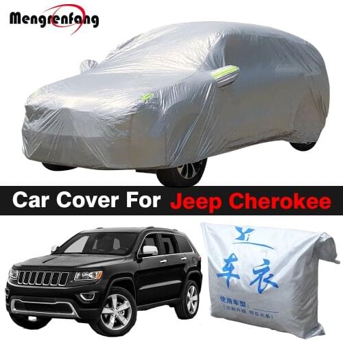 Outdoor Car Cover Anti-UV Sun Shade Rain Snow Protection SUV Cover Dustproof For Jeep Cherokee