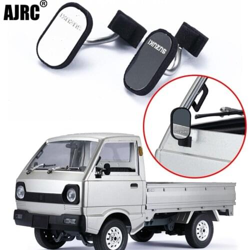 Wpl-d12 1/10 Suzuki Carry Rc Minivan Truck Modified Square/round Simulation Rearview Mirror/reversing Mirror