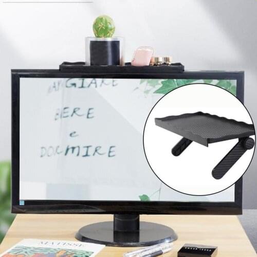 1PC Adjustable Screen Top Shelf Display Shelf Computer Desk Desktop TV Rack Storage Supplies Riser Monitor Stand Z9I5