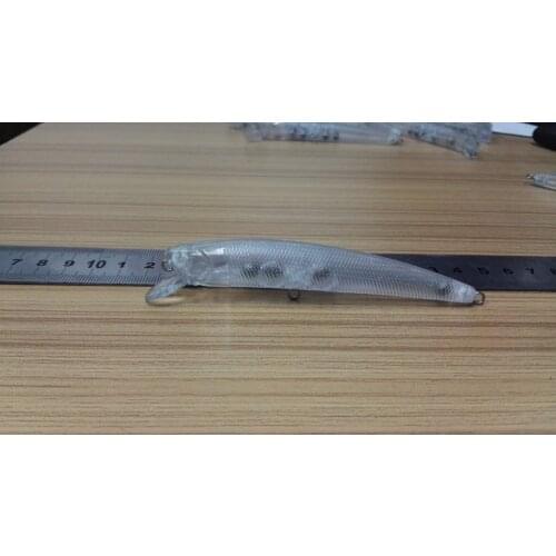 10pcs Unpainted Minnow Hardbaits Fishing Lure Bodies 4 1/2 Inch 1/3 OZ Blank lures JS#2S9