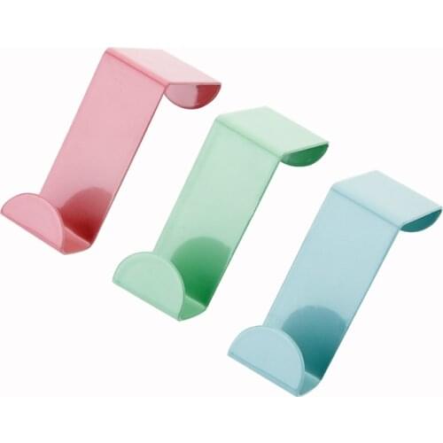 2pcs/set Stainless Steel Door Back Hook Creative Free Punch Hook Seamless Coat Rack Hanger Hook