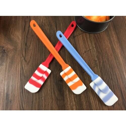 2pcs/lot Silicone Spatula Baking Cake Spatula Butter Mixer Cake Tool/ Mixing Batter Scraper Brush Kitchen Baking Gadget LB 134