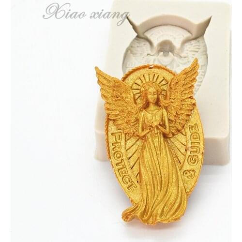 Luyou 1pc angel silicone mold cake molds cake decorating tools fondant chocolate gumpaste mold FM1933