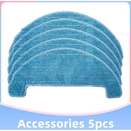 Clean and Wipe Mop Cloths for Robot,Mop cloth,5 PCS per Pack for ilife A7 A9S Robot Vacuum Cleaner Parts