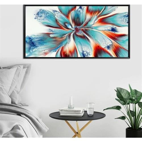 Abstract Watercolor Flower Oil Painting Print On Canvas Modern Wall Art Flower Picture For Living Room Wall Poster Cuadros Decor