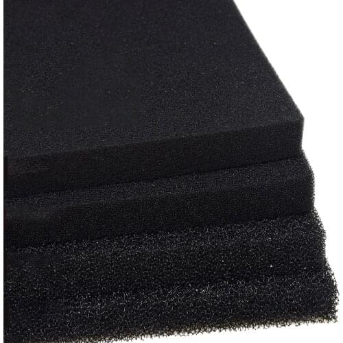 Aquarium Accessories Biochemical Decoration Filter Cotton Sponge Fish TankFilter Aquarium Pond Black Foam Sponge 15 25 35 50PPI