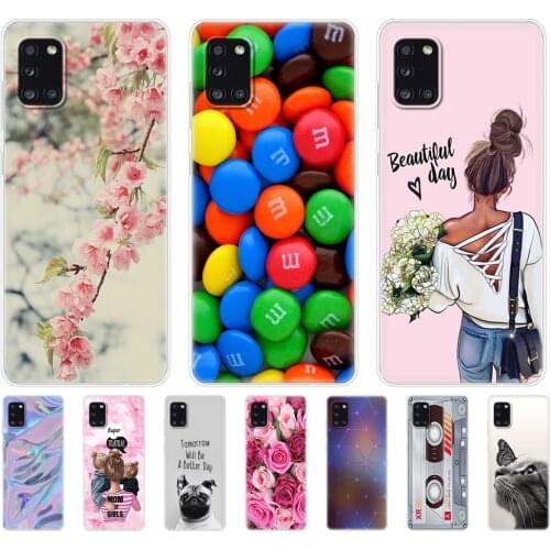 Case for Samsung Galaxy A31 etui For Samsung A31 A 31 SM-A315F Phone Cover Silicon Soft TPU Coque Capa Bumper 6.4"