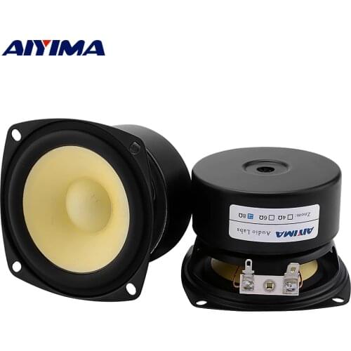 AIYIMA 3 Inch Full Range Speaker Driver 4 8 Ohm 15W Sound Music Loudspeaker Units DIY Bookshelf Altavoz Amp Home Theater 2Pcs