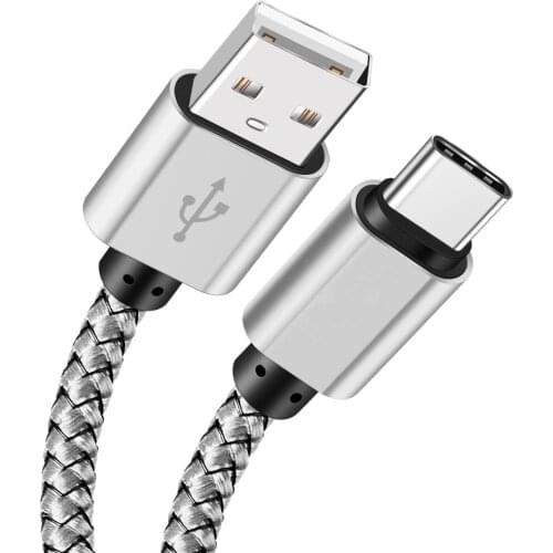 2M USB Type C Data Cable 2A Fast Charger Wires for Samsung S8 Plus Google Pixel 4 3a 3 XL Nokia 8.1 7.1 6.1 Bluboo S3 Leagoo S9