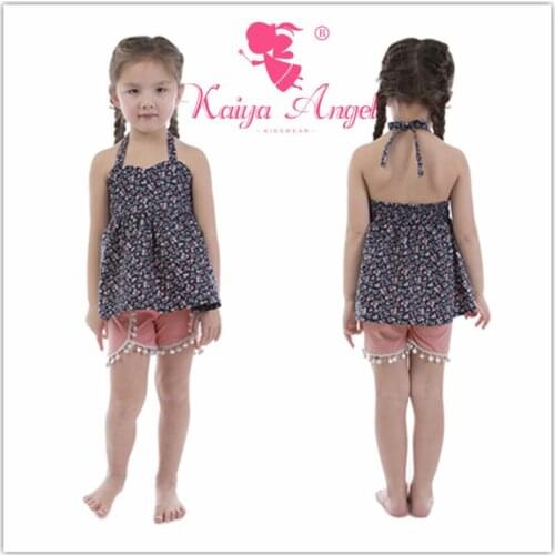 Kaiya Angel 2018 Baby Girl Outfit Spring Summer Floral Boutique Children Clothing Autumn Tracksuit for Kids Casual Sport Suits