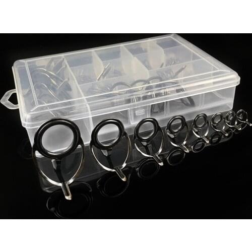 WALK FISH 41PCS Sea Fishing Rod Guide ring Set&Stainless Steel+ceramic Circle Fishing Rod Accessories Repair Tool Rod Guides