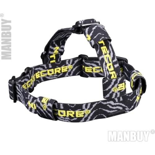 Top Sales NITECORE HB02 Flashlight Headband Elastic Anti-slip Nylon Strap Head Belt 3 Adjustable Torch Positioning Loop Tool New