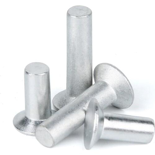 M2 m2.5 m3 m4 m5 m6 Aluminium Flat head Solid rivet , Countersunk Head Aluminum SMT-SH fasteners ,K030